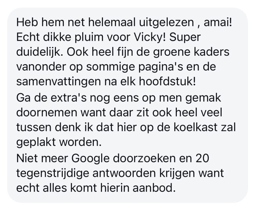 review cursus opstart vaste voeding