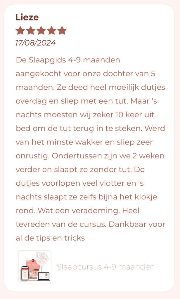 slaaptraining veilig voor de hechting